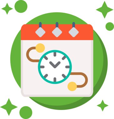 Takvim vektör simgesi düz illüstrasyon