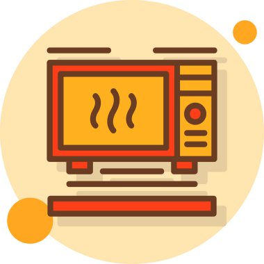 Fırın. Web simgesi basit illüstrasyon