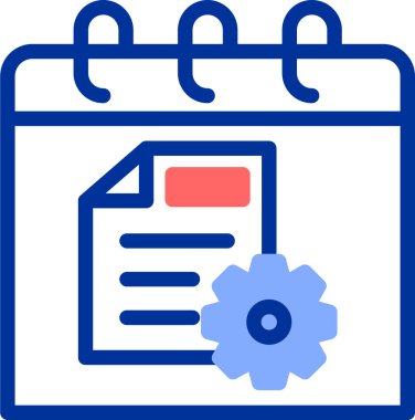 Takvim. Web simgesi basit illüstrasyon