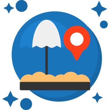 Kumsal. Web simgesi basit illüstrasyon