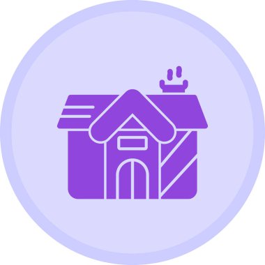 Ev. Web simgesi basit illüstrasyon