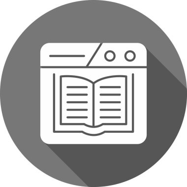 kitap simgesi vektör illüstrasyonu