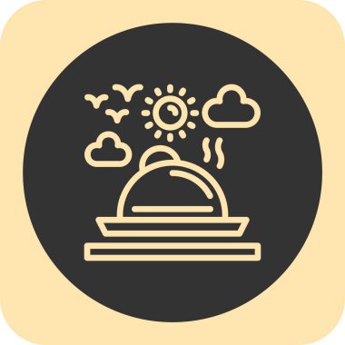 Modern eğitim ikonunun vektör illüstrasyonu