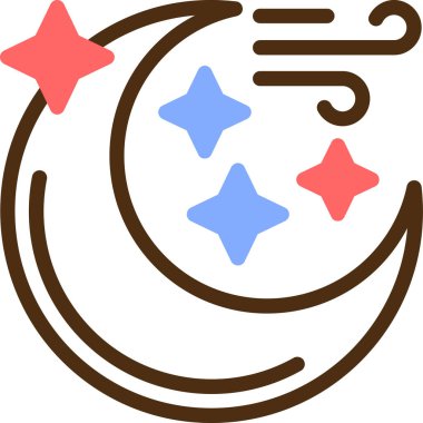 Yıldızlar. Web simgesi basit illüstrasyon