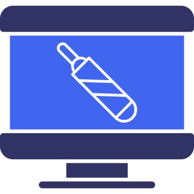 Bilgisayar. Web simgesi basit illüstrasyon