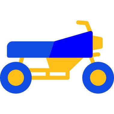 motosiklet simgesi vektör illüstrasyonu