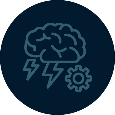 vector illustration of storm icon