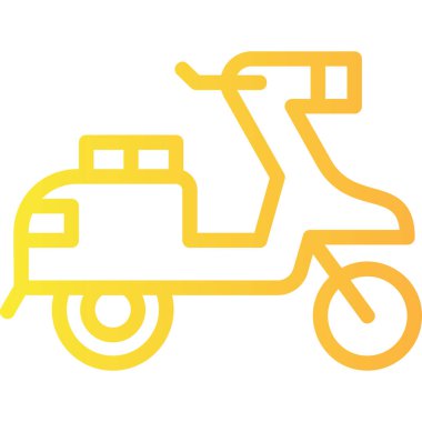 motosiklet simgesi vektör illüstrasyonu