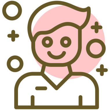 avatar. Web simgesi basit illüstrasyon