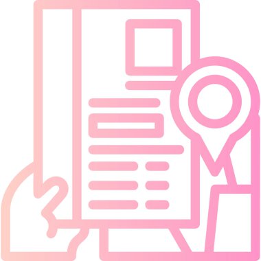 Sözleşme. Web simgesi basit illüstrasyon