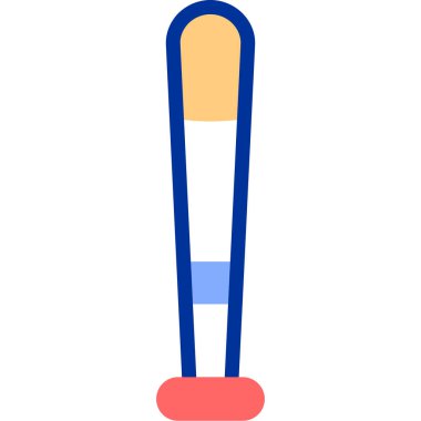 Tıbbi termometre, illüstrasyon, beyaz arkaplan üzerindeki vektör.