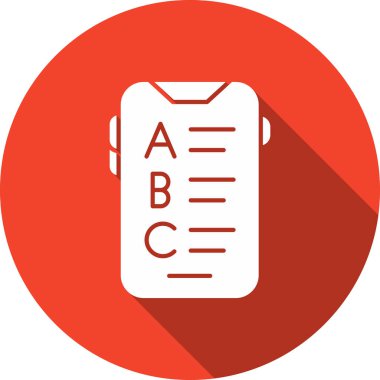 Belge simgesinin vektör illüstrasyonu