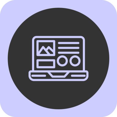 Web simgesi vektör illüstrasyonu