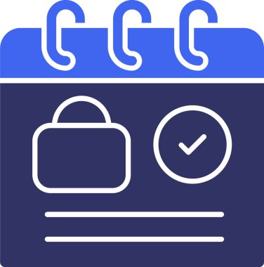 Takvim. Web simgesi basit illüstrasyon