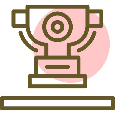 Kupa. Web simgesi basit illüstrasyon