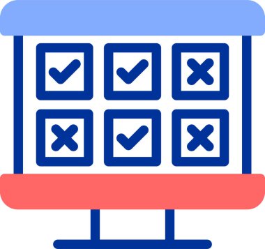 kontrol listesi simgesi vektör illüstrasyonu