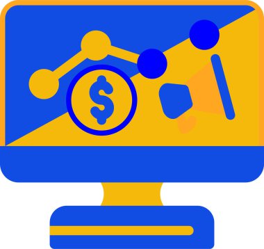 Para için. Web simgesi basit illüstrasyon