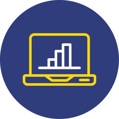 vektör dizüstü simgesi, basit vektör illüstrasyonu