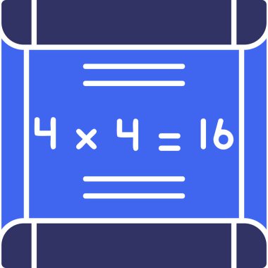 Bir hesap makinesi simgesinin vektör illüstrasyonu