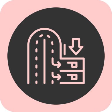 Modern simgenin vektör illüstrasyonu