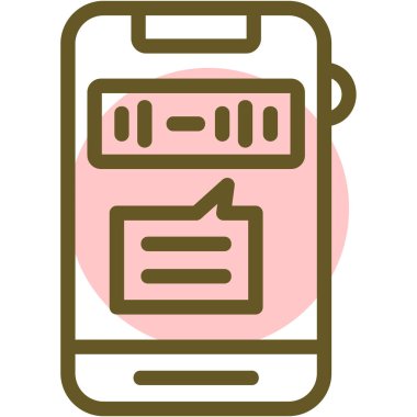 Smartphone Simgesi, vektör illüstrasyonu