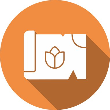 Ekoloji koruma ortamı simgesi ana hat biçiminde