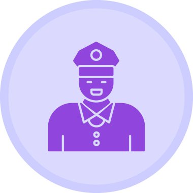 Polis simgesi. Vektör çizim