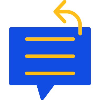 Konuş. Web simgesi basit illüstrasyon