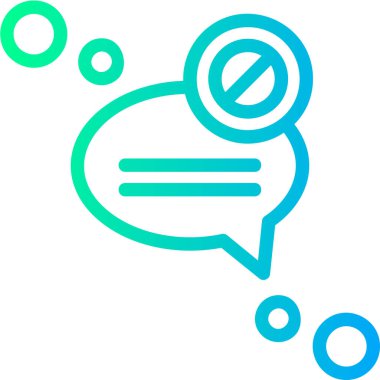 Ana hatlar biçiminde sohbet mesajı simgesi