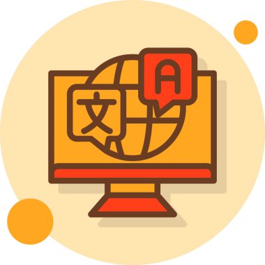 İnternet simgesi vektör illüstrasyonu