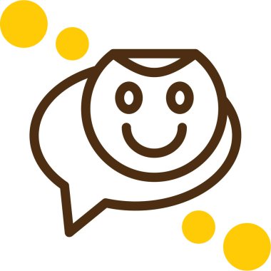 Sohbet simgesi vektör illüstrasyonu