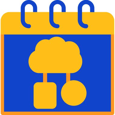 doutline biçiminde gün takvimi simgesi