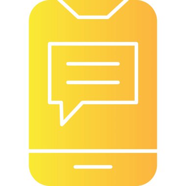 Konuş. Web simgesi basit illüstrasyon