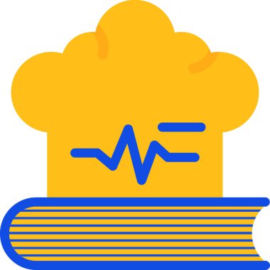 Kalbi olan bir kitabın vektör çizimi