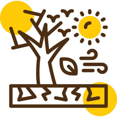 Ağaç. Web simgesi basit illüstrasyon