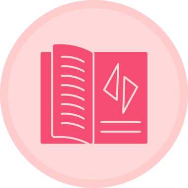 Kitap. Web simgesi basit illüstrasyon