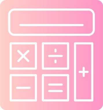 hesap makinesi simgesi vektör illüstrasyonu