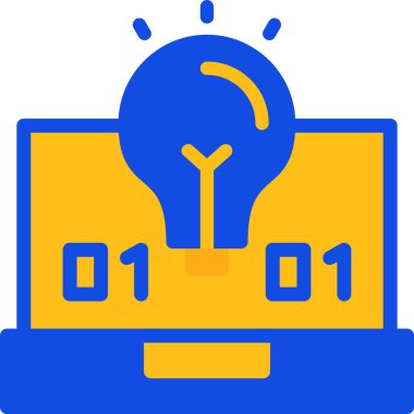 Bir fikrim var. Web simgesi basit illüstrasyon