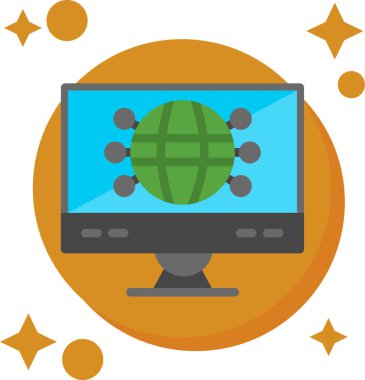 Bilgisayar simgesi. İnternet simgesi