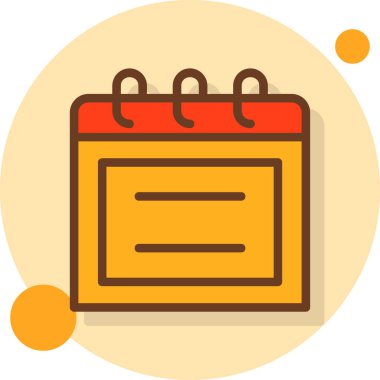 Takvim simgesi vektör illüstrasyonu