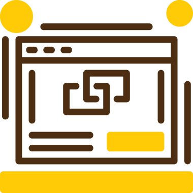 Seo simgesinin vektör illüstrasyonu