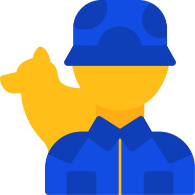 Polis memuru vektör çizim