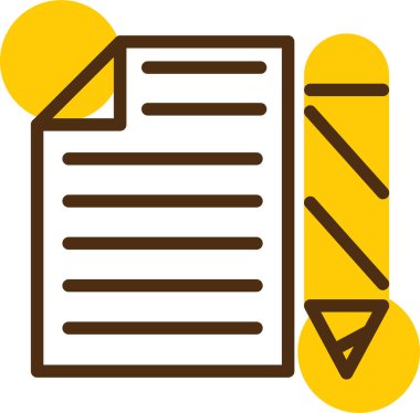 Sözleşme. Web simgesi basit illüstrasyon