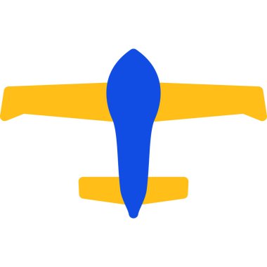 Web ve mobil uygulama tasarımınız, uçak logosu konseptiniz için beyaz arkaplanda izole edilmiş uçak simgesi vektörü