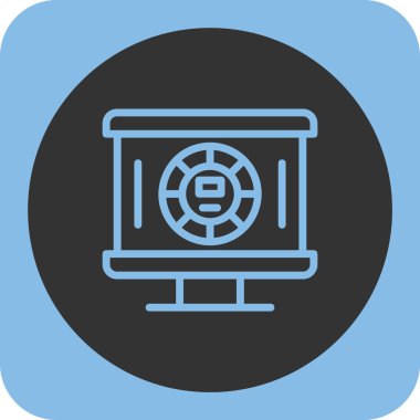 bilgisayar simgesi vektör illüstrasyonu