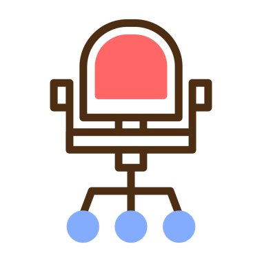 Sandalye. Web simgesi basit illüstrasyon