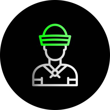 vektör inşaat işçisi simgesi