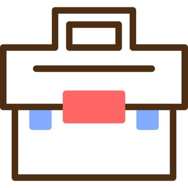 Çanta. Web simgesi basit illüstrasyon