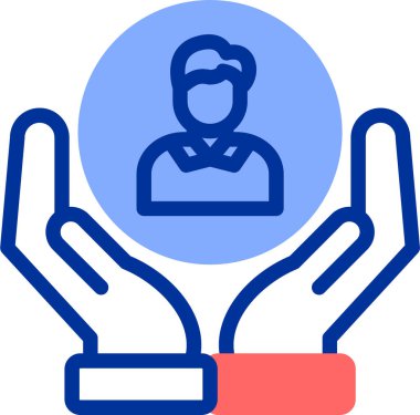 Çantalı bir kadının vektör çizimi