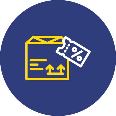 İndirim vektörü simgesi tasarımı